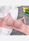 Wholesale Women's Lace Applique Back Breasted Bra - Liuhuamall