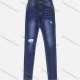 Wholesale Women's Casual High Waist Stretch Ripped Slim Fit Jeans 7003# Denim Clothing Wholesale Market Liuhua