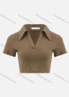 Wholesale Women's Casual Plain V Neck Crop Tops & Flare Leg Pants 2 Piece Set - Liuhuamall