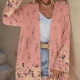 Wholesale Women's Casual Vintage Floral Print Long Sleeve Cardigan 53# Clothing Wholesale Market Liuhua