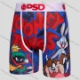 Wholesale Men's Looney Tunes Boxer Shorts Wholesale - Bugs Bunny Daffy Duck Print, Blue Cotton Stretch Comfort Fit preview