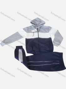 Wholesale Boys Sporty Hooded Pockets Zipper Jacket 2 Piece Sets, LIUHUA CLOTHING WHOLESALE