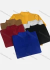 Wholesale Men's Casual Plain Mock Neck Long Sleeve Sweater - Liuhuamall
