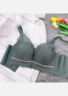 Wholesale Women's Lace Applique Back Breasted Bra - Liuhuamall