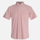 Men's Slim Fit Collared Short Sleeve Button Down Plain Shirts Pink Clothing Wholesale Market -LIUHUA