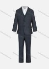 Wholesale Kid's Formal Lapel Pockets Plaid Print Single Breasted Blazer & Vest & Pant 3 Pieces Suit Set 31983-195# - Liuhuamall