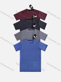 Wholesale Men's Athletic Plain Short Sleeve Quick Dry Breathable Round Neck T-shirts, LIUHUA CLOTHING WHOLESALE