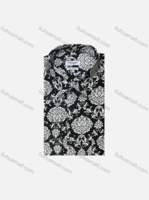 Wholesale Men's Casual Short Sleeve Allover Print Button Down Shirt SUKS025-1#, LIUHUA CLOTHING WHOLESALE