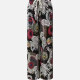 Women's Casual Loose Fit Drawstring High Waist Pattern Wide Leg Pants 1# Clothing Wholesale Market -LIUHUA