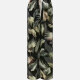 Women's Casual Loose Fit Drawstring High Waist Pattern Wide Leg Pants 2# Clothing Wholesale Market -LIUHUA