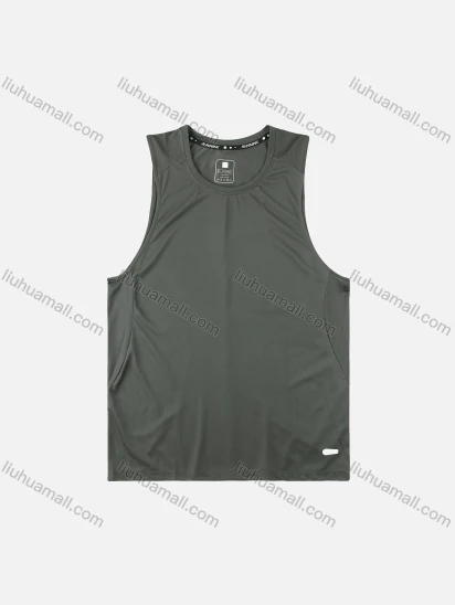 Wholesale Men's Plain Round Neck Sleeveless Dry Fast Breathble Sport Tank Top