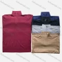 Wholesale Men's Casual Plain Stand Collar Quarter Zip Long Sleeve Knit Sweater preview