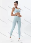 Wholesale Women's Seamless Smooth Bra and Yoga Pants Set - Liuhuamall