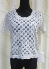 Wholesale Women's Casual Round Neck Hollow Out Plain Knit Top - Liuhuamall
