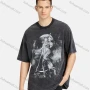 Wholesale Men's Hip Hop Crew Neck Short Sleeve Loose Fit Graphic Letter T-shirt preview