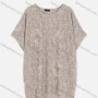 Wholesale Women's Casual Round Collar Short Sleeve Allover Print Blouse preview