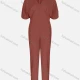 Wholesale Women's Casual Plain V Neck Short Sleeve Elastic Cuff Jumpsuit 44# Clothing Wholesale Market Liuhua