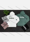 Wholesale Men's Casual Letter Print Drawstring Round Neck Long Sleeve Hoodie - Liuhuamall