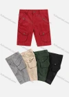 Wholesale Boys Casual Button Closure Flap Pockets Cargo Shorts 57409# - Liuhuamall
