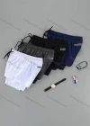 Wholesale Men's Plain Quick Dry Elastic Waist Drawstring Sporty Shorts - Liuhuamall