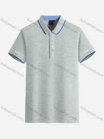 Wholesale Men's Casual Vented Hem Short Sleeve Plain Stretch Polo Shirt 8836#, LIUHUA CLOTHING WHOLESALE