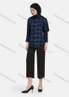 Wholesale Women's Casual Plaid Print Long Sleeve Patch Pocket Shirt 1261# - Liuhuamall