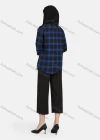 Wholesale Women's Casual Plaid Print Long Sleeve Patch Pocket Shirt 1261# - Liuhuamall