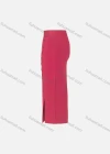 Wholesale Women's Casual Plain Elastic Waist Button Pencil Skirt - Liuhuamall