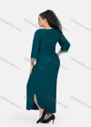 Wholesale Women's African Embroidery Robe 3/4 Sleeve Split Side Curved Hem Maxi Dress - Liuhuamall
