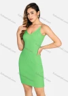 Wholesale Women's Sexy Scoop Neck Metal Decor Plain Slim Fit Casual Cami Mini Dress 2271# - Liuhuamall