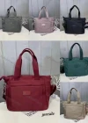 Wholesale Women's Casual Nylon Plain Portable Shoulder Bag With Multiple Compartments - Liuhuamall