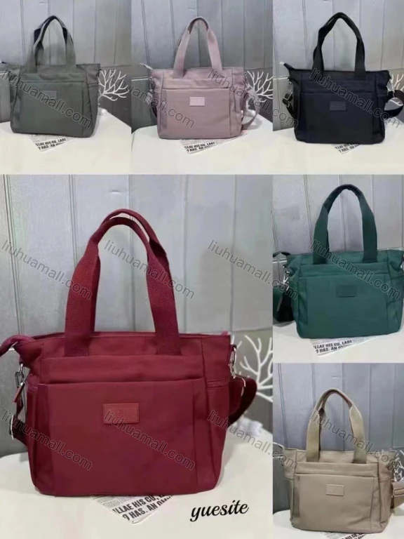 Wholesale Women's Casual Nylon Plain Portable Shoulder Bag With Multiple Compartments
