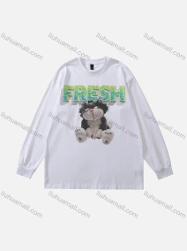 Wholesale Men's Fashion 100%Cotton Crew Neck Long Sleeve Graphic T-shirt CBS08#, LIUHUA CLOTHING WHOLESALE
