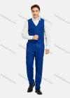 Wholesale Men's Fashion Lapel Plaid Contrast Pockets Blazer & Double Breasted Vest & Pants 3 Piece Sets 1545-0395# - Liuhuamall