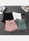 Wholesale Women's Plain Quick Dry Breathable Mesh Elastic Waist Drawstring Sporty Shorts - Liuhuamall