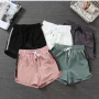 Wholesale Women's Plain Quick Dry Breathable Mesh Elastic Waist Drawstring Sporty Shorts preview