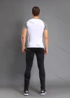 Wholesale Men's Athletic Workout Breathable Splicing Quick Dry Fitness Short Sleeve T-shirt JS12002# - Liuhuamall