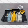 Wholesale Men's Casual Letter Print Hooded Zipper Down Vest Jacket 46# preview