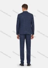 Wholesale Men's Formal Lapel Plaid Pockets Blazer & Vest & Pant 3 Pieces Suit Sets - Liuhuamall
