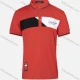 Wholesale Boys Casual Colorblock Letter Print Striped Trim Short Sleeve Polo Shirt Red Clothing Wholesale Market Liuhua