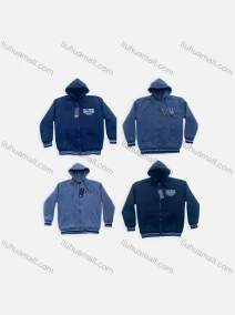 Wholesale Men's Casual Zipper Labelled Long Sleeve Drawstring Kangaroo Pocket Hoodie 602#, LIUHUA CLOTHING WHOLESALE