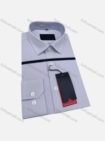 Wholesale Men's Casual Collared Long Sleeve Plain 100%Cotton Shirt, LIUHUA CLOTHING WHOLESALE