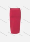 Wholesale Women's Casual Plain Elastic Waist Button Pencil Skirt - Liuhuamall