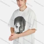 Wholesale Men's Round Neck Short Sleeve Graphic Letter Hip Hop Loose Fit T-shirt preview