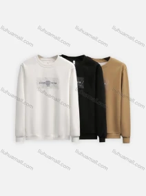 Wholesale Men's Casual Graphic Letter Crew Neck Long Sleeve Sweatshirt HM2311#, LIUHUA CLOTHING WHOLESALE