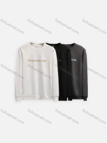 Wholesale Men's Casual Plain Letter Crew Neck Long Sleeve Sweatshirt ZD3402#, LIUHUA CLOTHING WHOLESALE