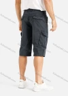 Wholesale Men's Casual Flap Pocket Zip Decor Plain Cargo Shorts 1701# - Liuhuamall
