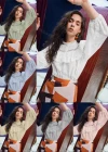 Wholesale Women's Retro Ruffle Neck Lantern Sleeve Ruffle Trim Buttons Hollow Out Layered Swiss Dot Plain Blouse AY191# - Liuhuamall