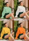 Wholesale Women's Retro Ruffle Neck Poet Sleeve Ruffle Trim Eyelet Lace Paisley Blouse AY197# - Liuhuamall