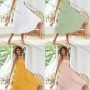 Wholesale Women's Casual Square Neck Ruffle Trim Shirred Plain Cami Midi Dress AY234# preview